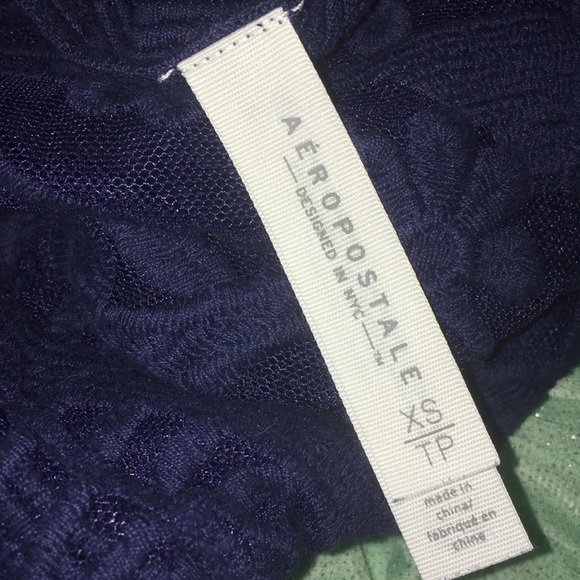 Aeropostale blue sheer top - Picture 3 of 3